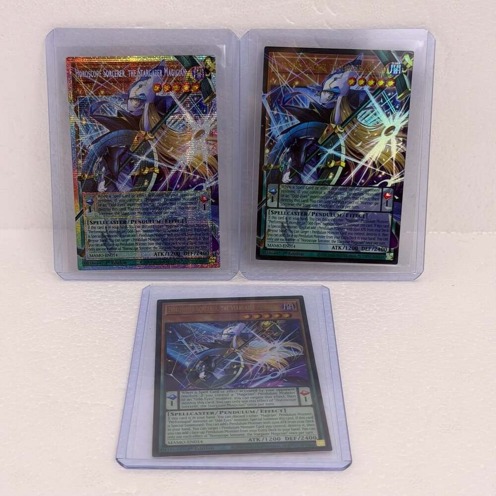 YuGiOh Horoscope Sorcerer the Stargazer Magician MAMO-EN014 Starlight Overframe